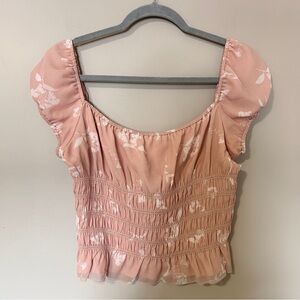 Aritzia Wilfred Wistful Floral Top Sz L